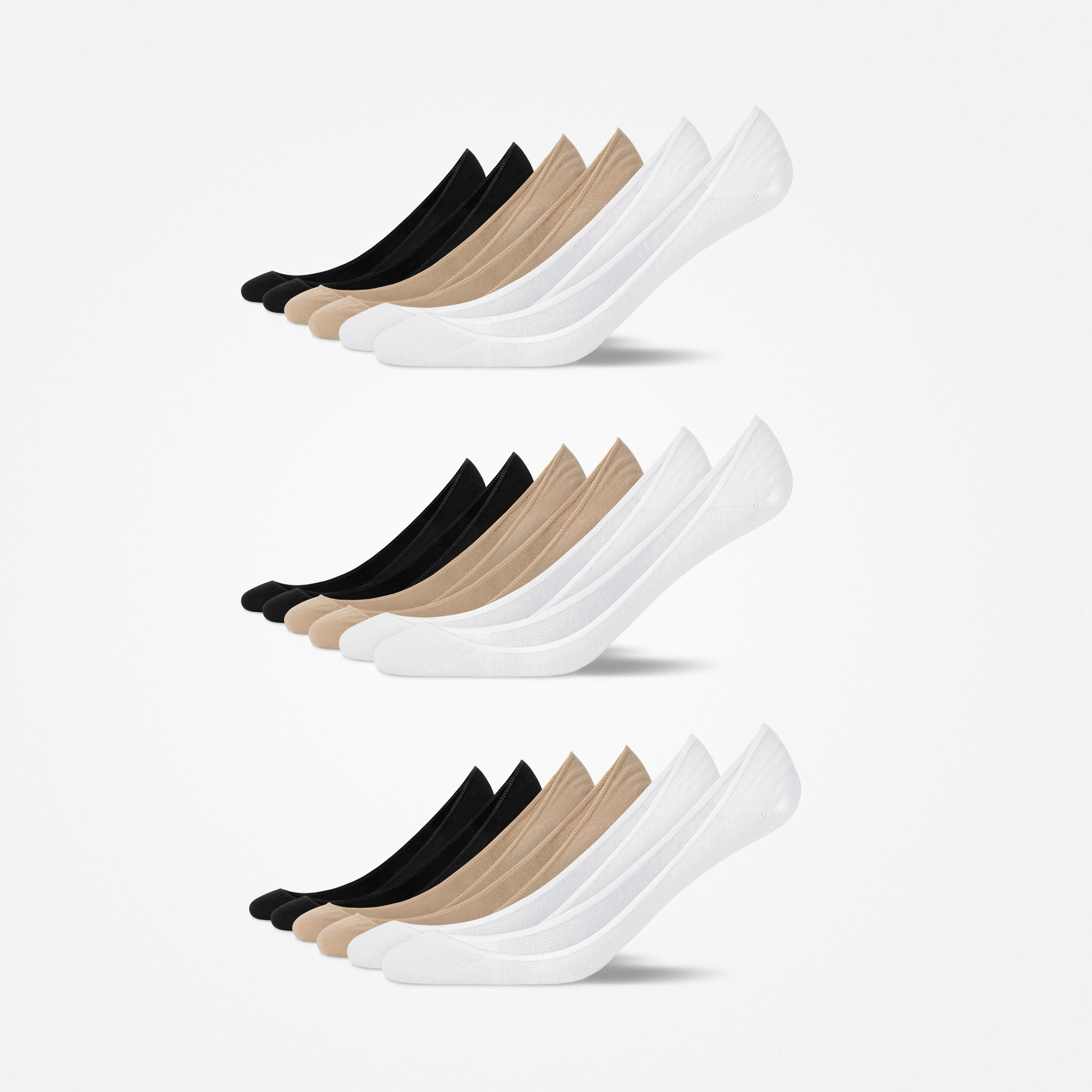 Loafer Socken | Mix (Schwarz/Weiß/Beige) - Image 11