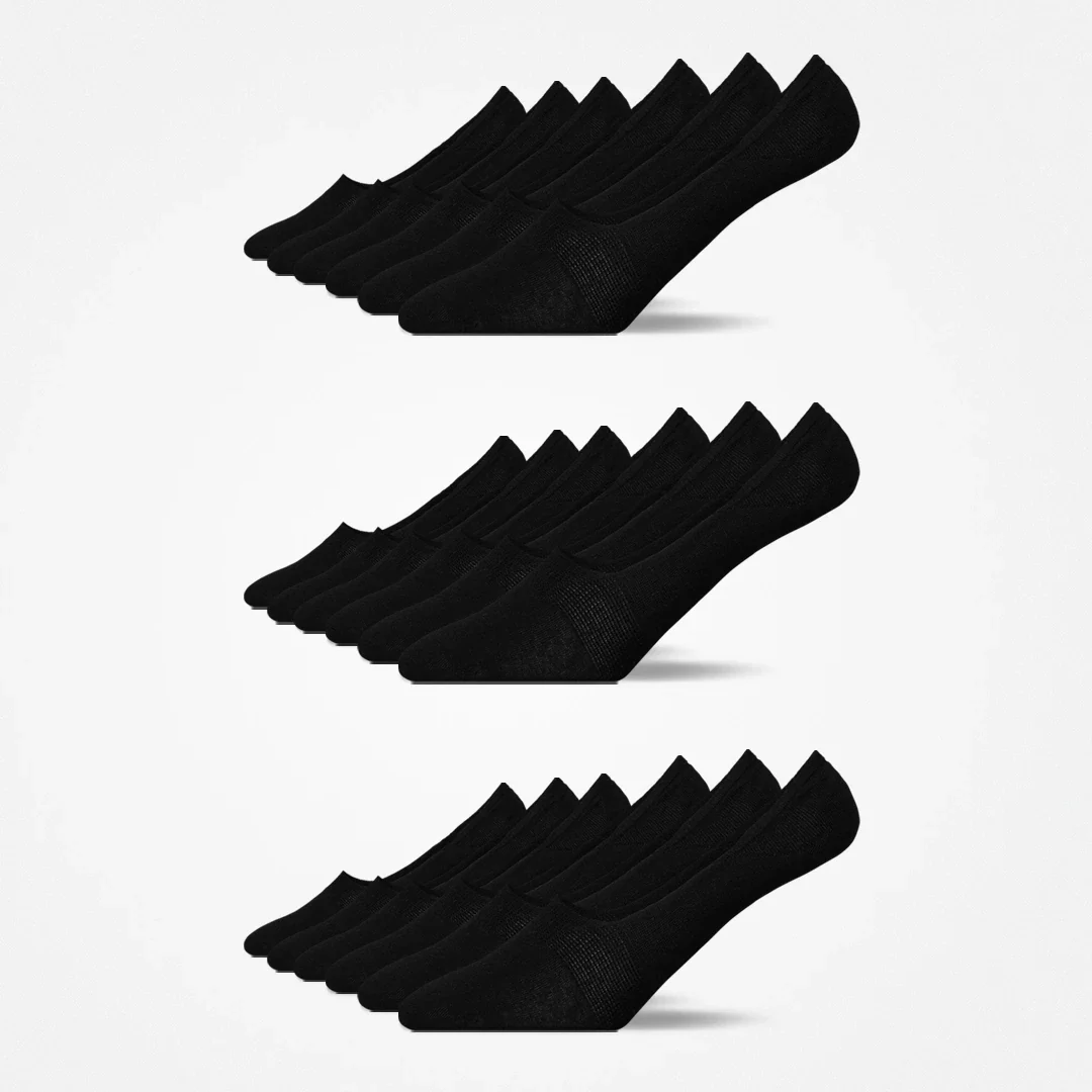 Mid Cut Füßlinge | Schwarz - Image 10