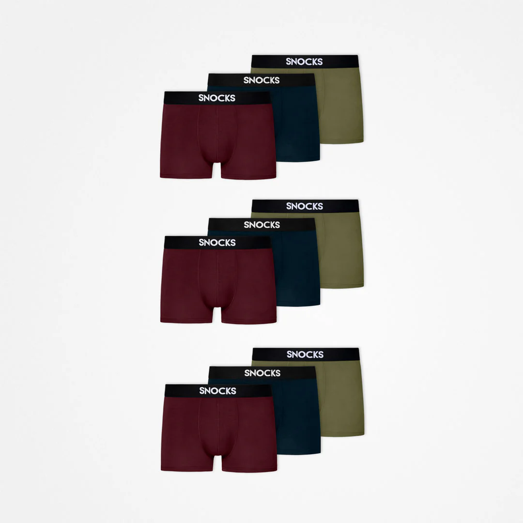 Premium Boxershorts | Mix (Rot/Olive/Blau) - Image 12
