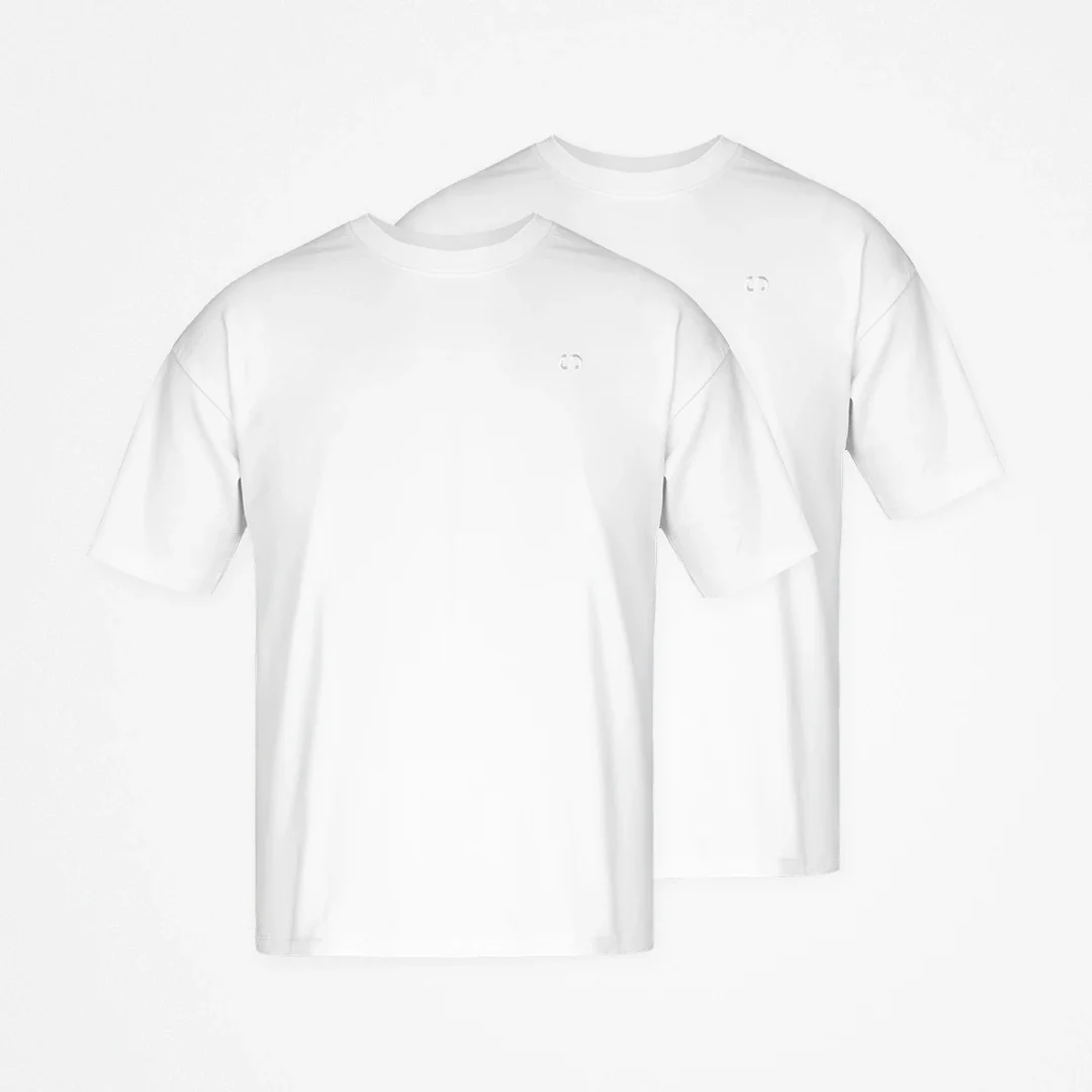 Oversized T-Shirt Herren | Weiß - Image 10
