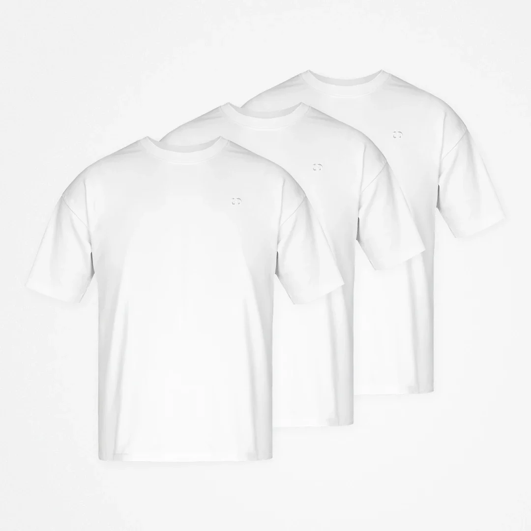 Oversized T-Shirt Herren | Weiß - Image 11