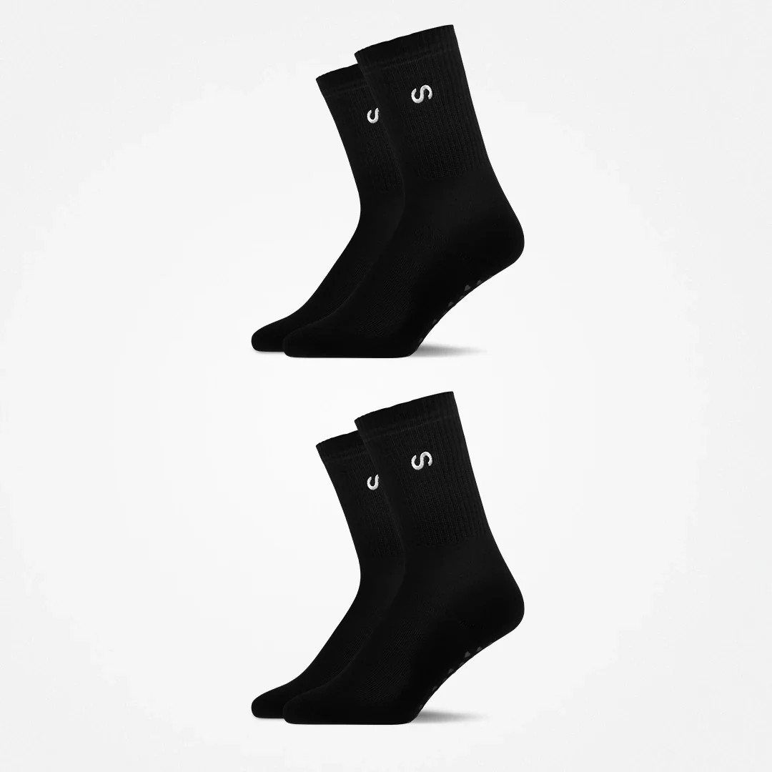 Pilates Socken | Schwarz (Logo) - Image 9
