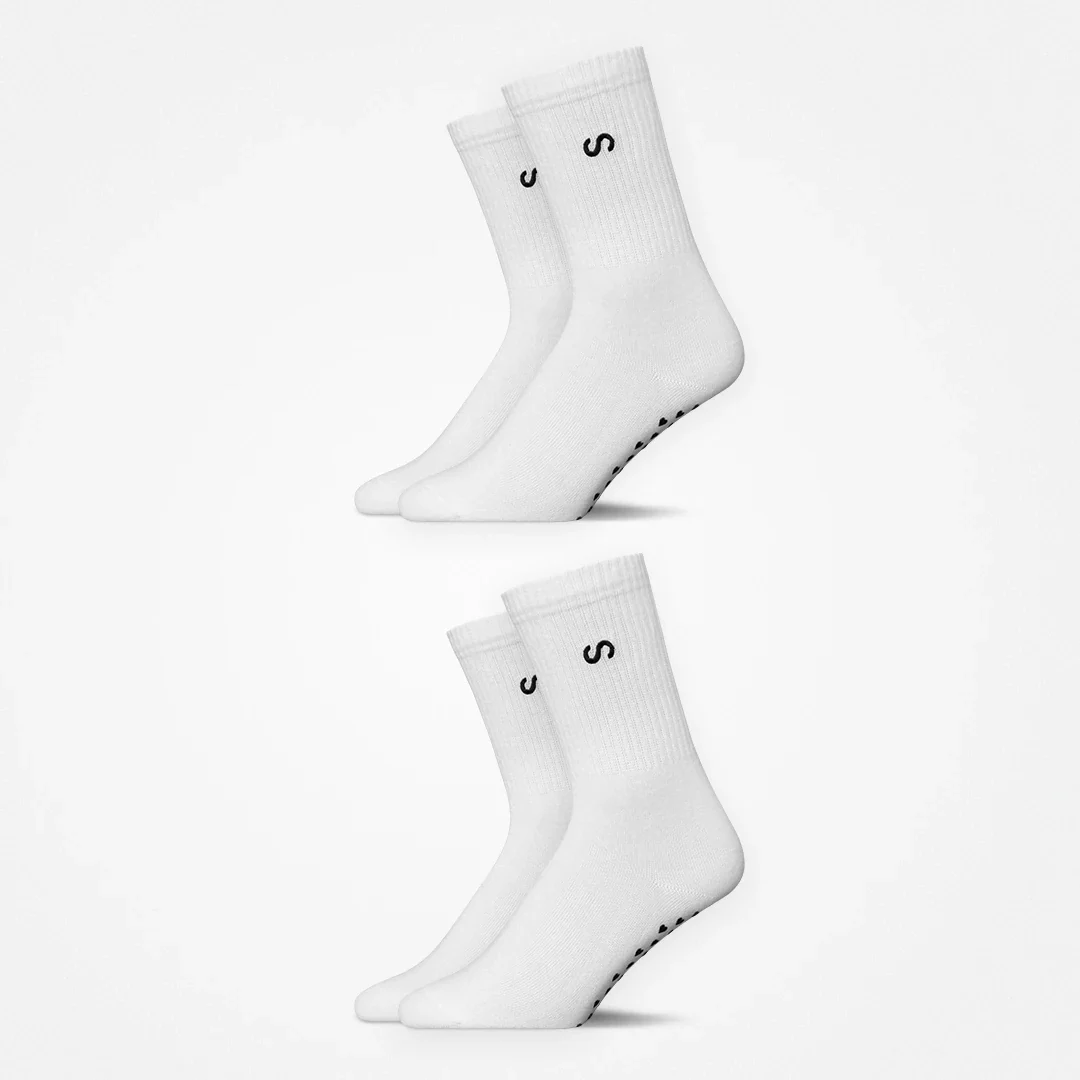 Pilates Socken | Weiß (Logo) - Image 9