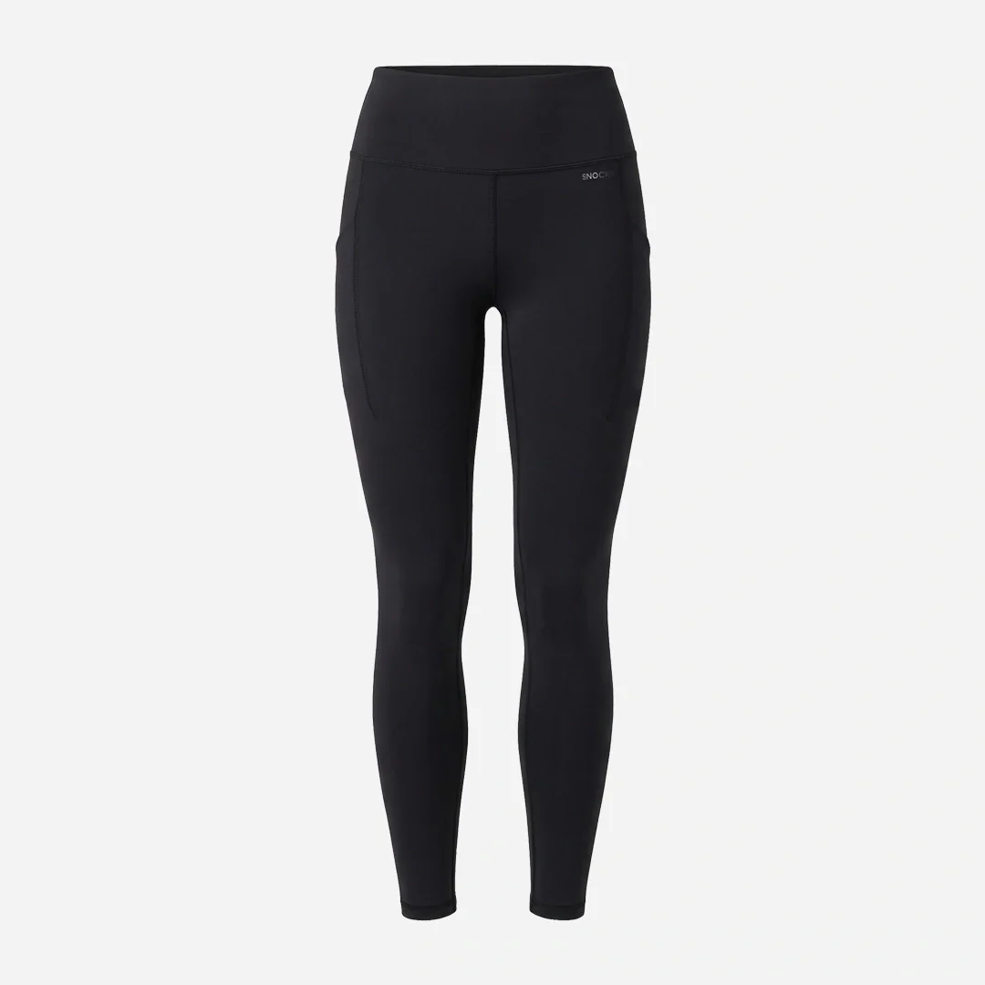 Premium High Waist Leggings mit Taschen | Schwarz