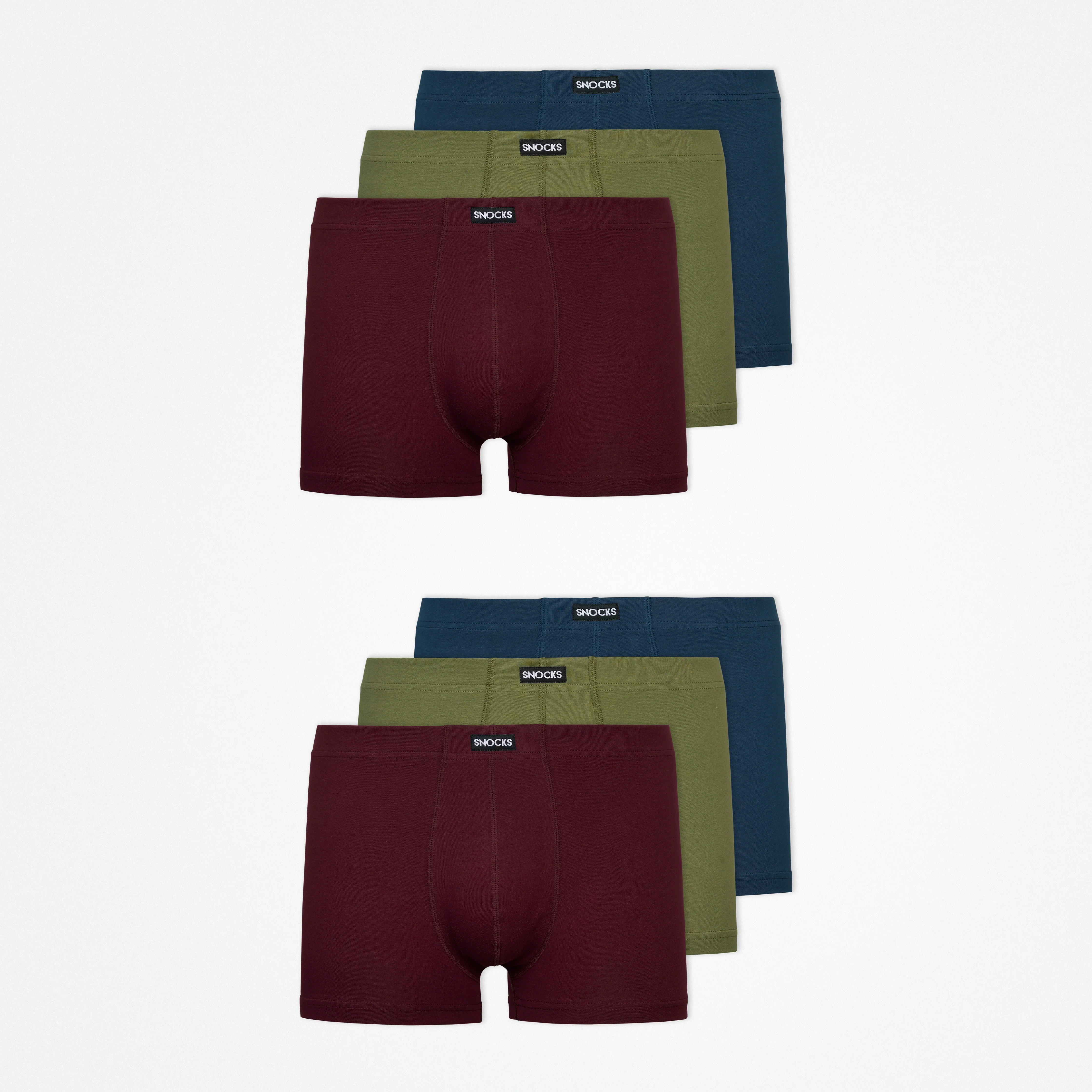 Retro Boxershorts | Mix (Rot/Olive/Blau) - Image 13
