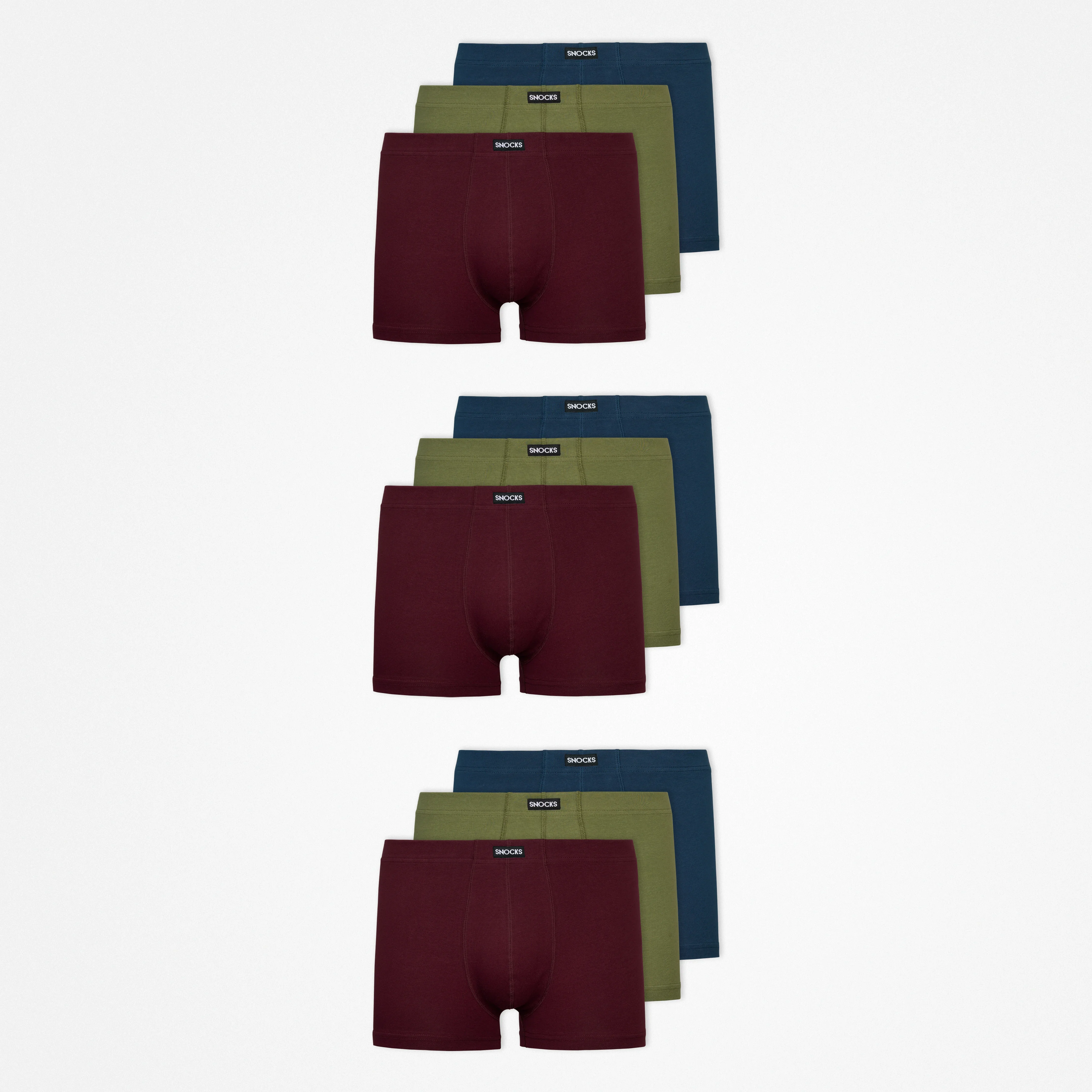 Retro Boxershorts | Mix (Rot/Olive/Blau) - Image 14