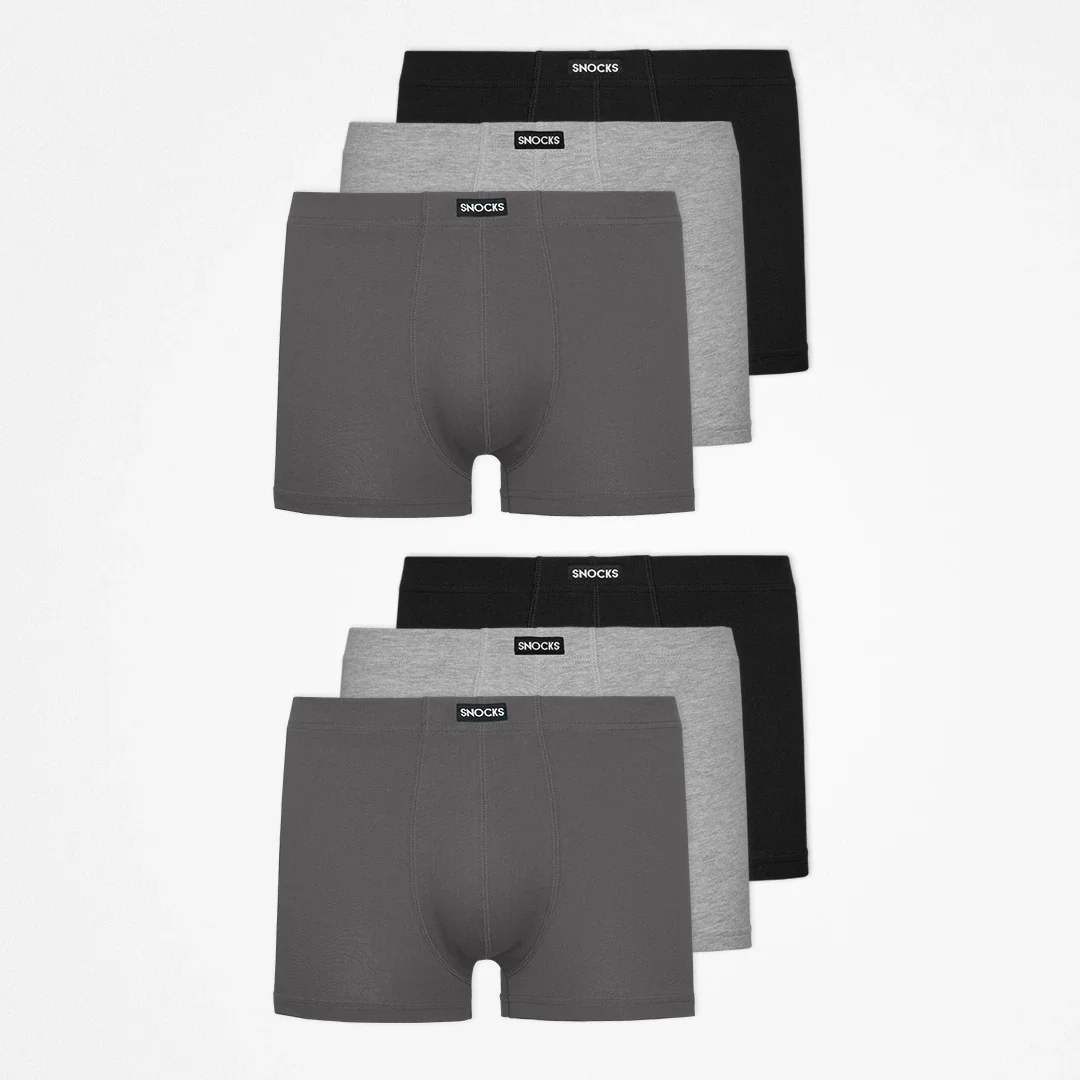 Retro Boxershorts | Mix (Schwarz/Grau/Hellgrau) - Image 13