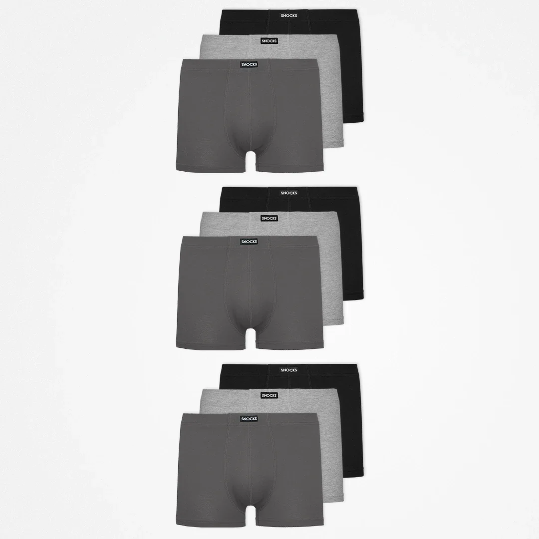 Retro Boxershorts | Mix (Schwarz/Grau/Hellgrau) - Image 14