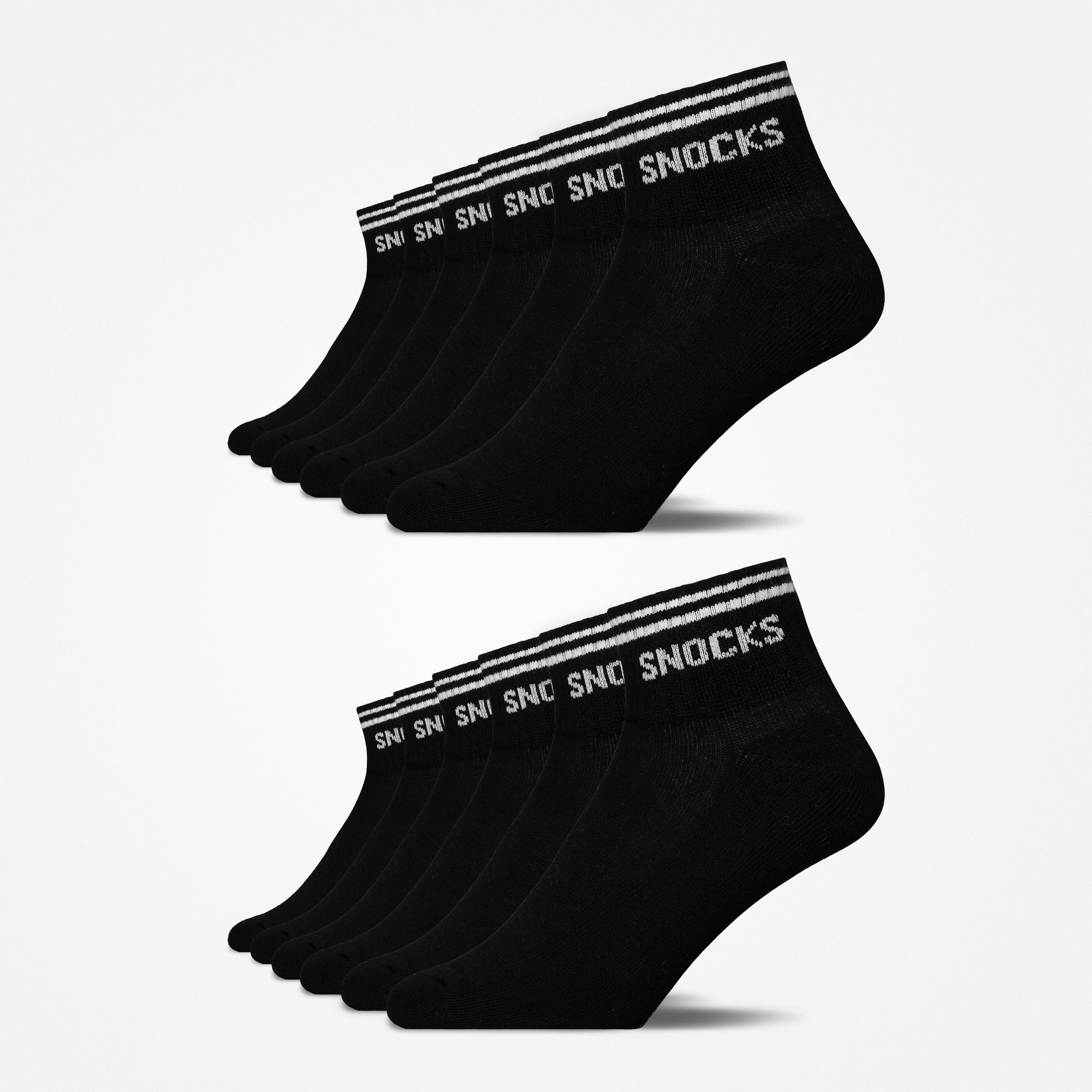 Retro Sneaker Socken | Schwarz (Streifen) - Image 11