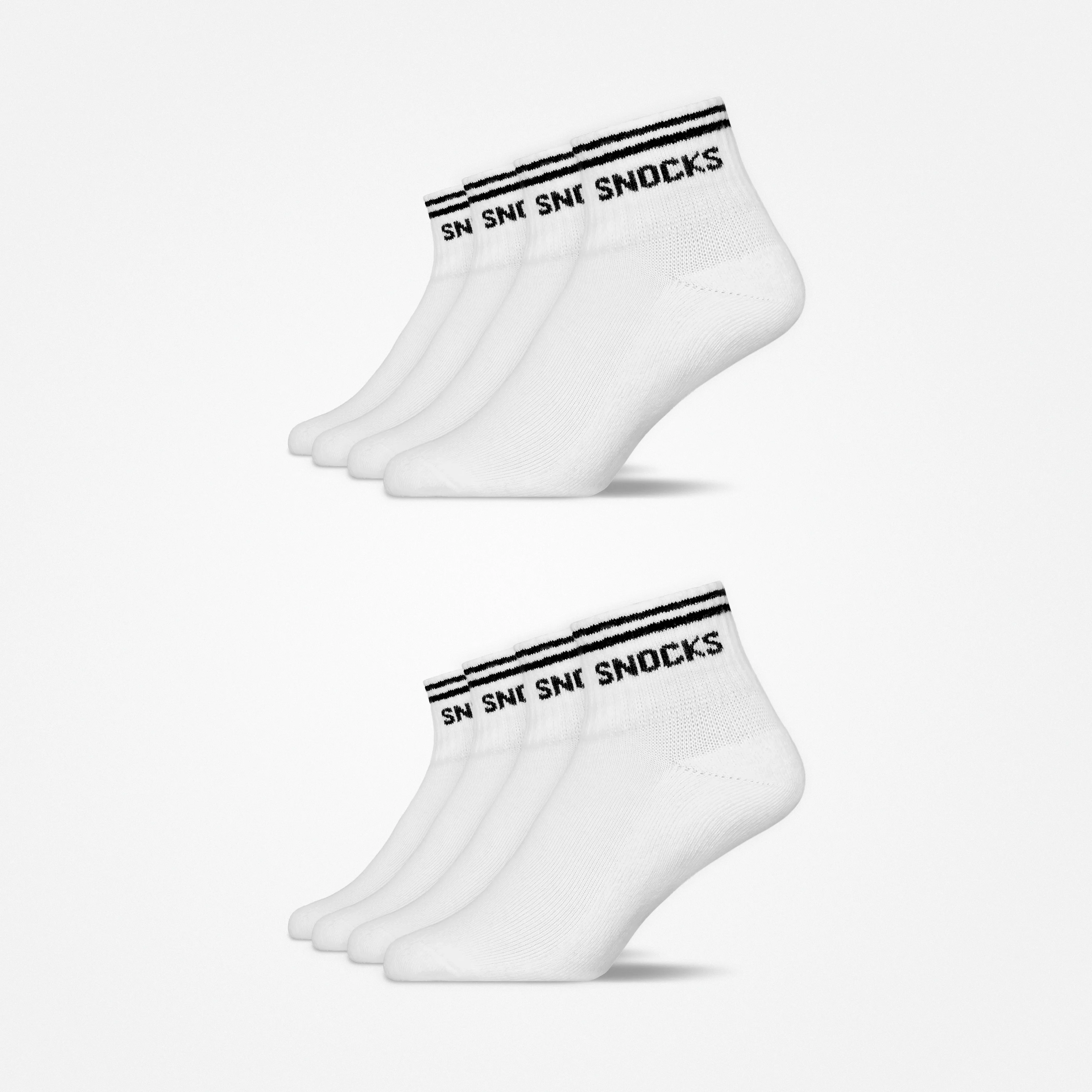 Retro Sneaker Socken | Weiß (Streifen) - Image 10