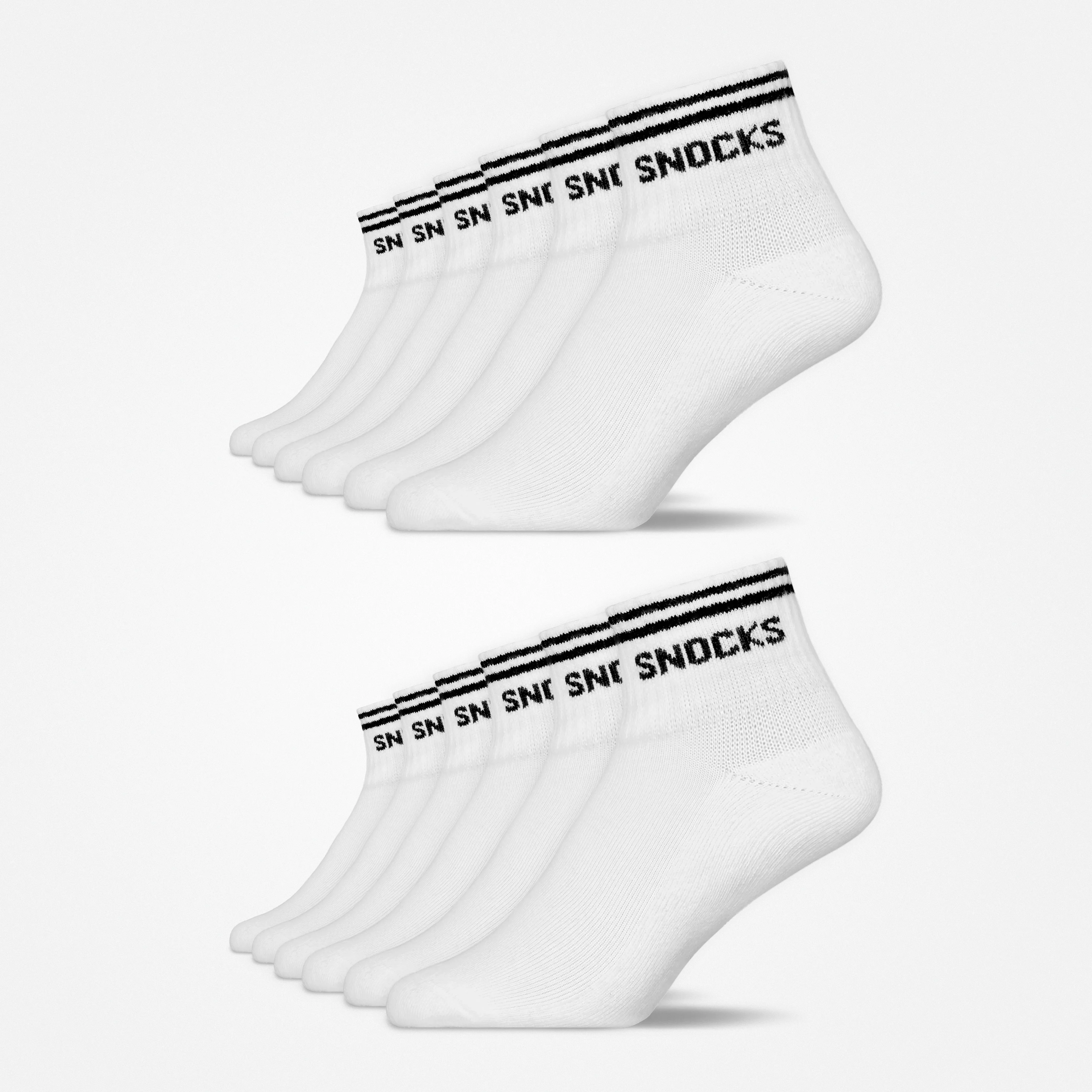 Retro Sneaker Socken | Weiß (Streifen) - Image 11