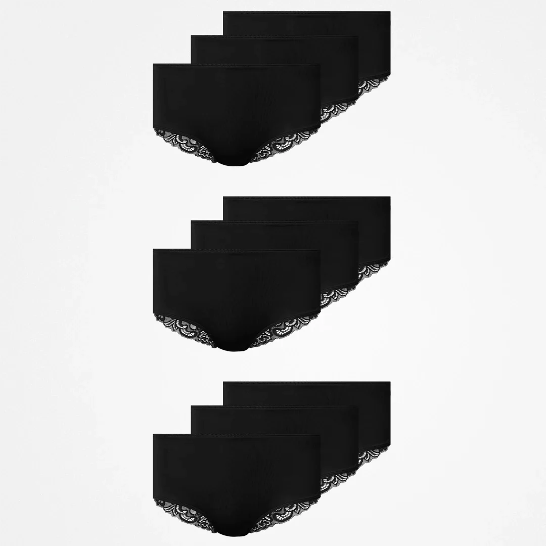 Seamless Hipster mit Spitze | Schwarz - Image 10