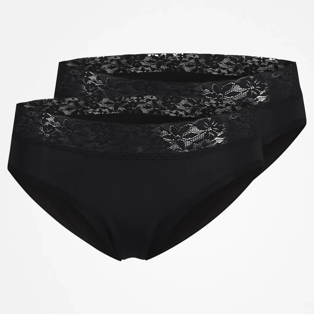 SNOCKS x femtis Period Panty - ALWA Slip Period Super | Schwarz - Image 7