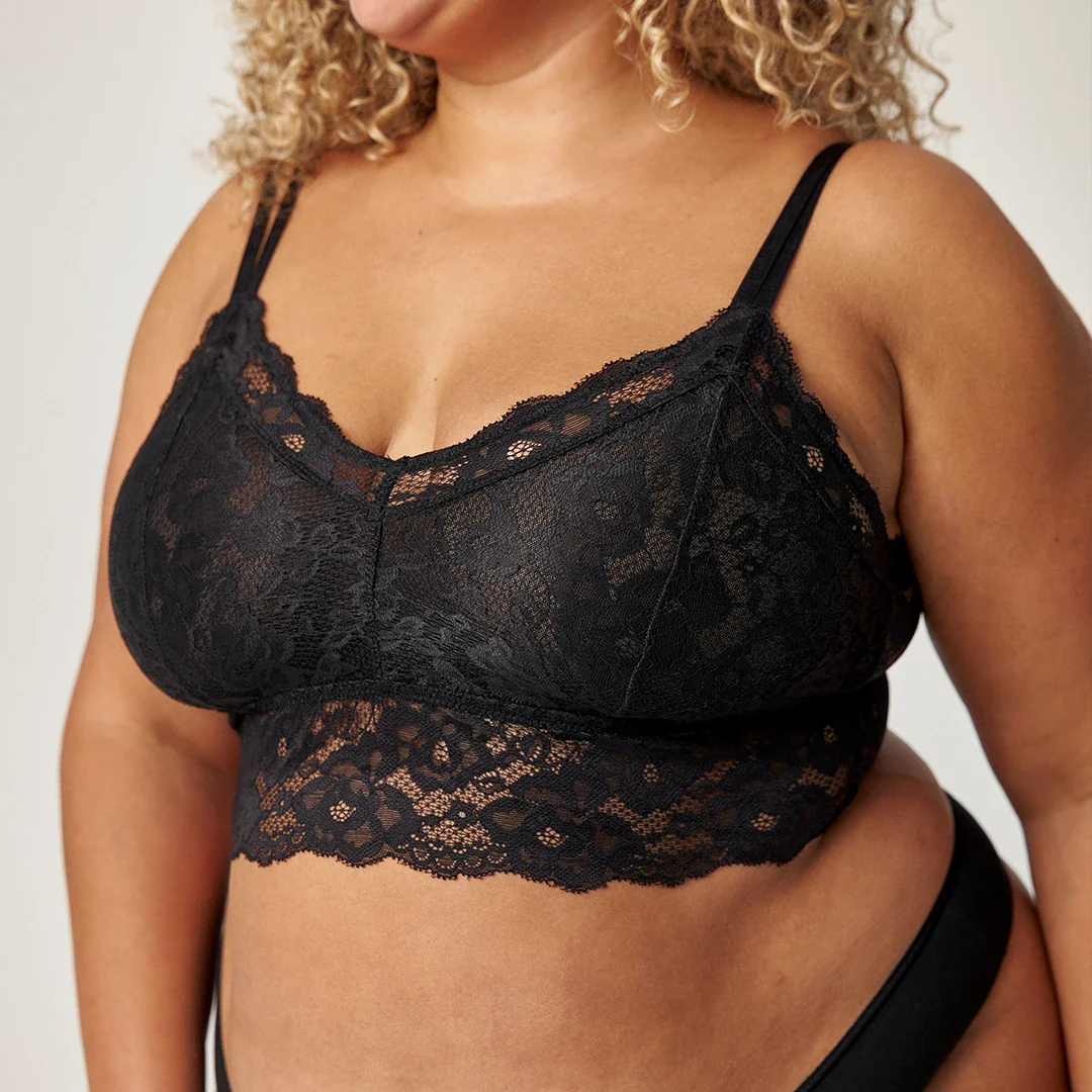 Spitzen-BH Plus Size | Schwarz - Image 5