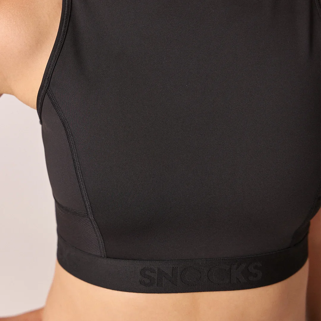 Sport-BH mit Logo | Schwarz - Image 4