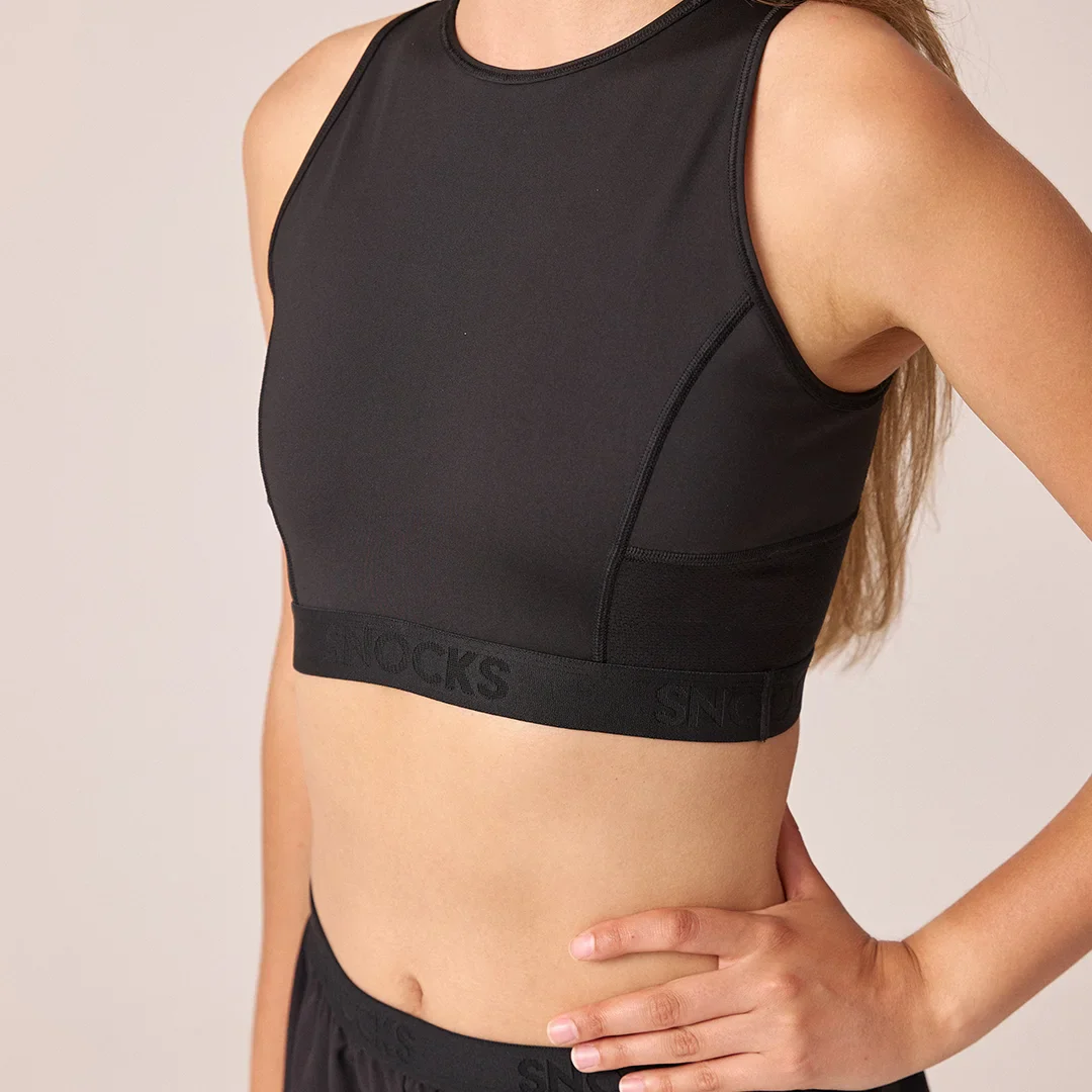 Sport-BH mit Logo | Schwarz - Image 5