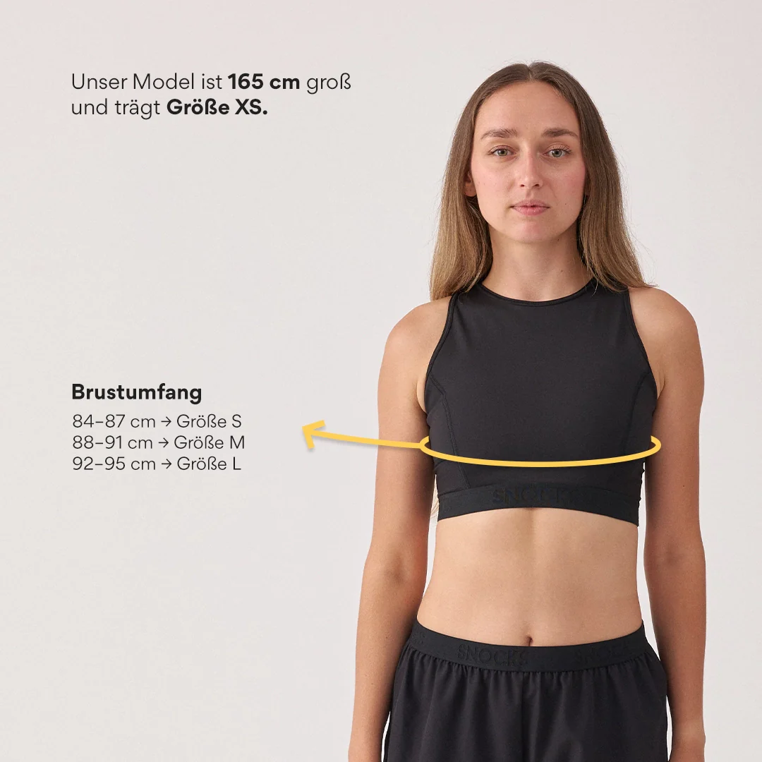 Sport-BH mit Logo | Schwarz - Image 9