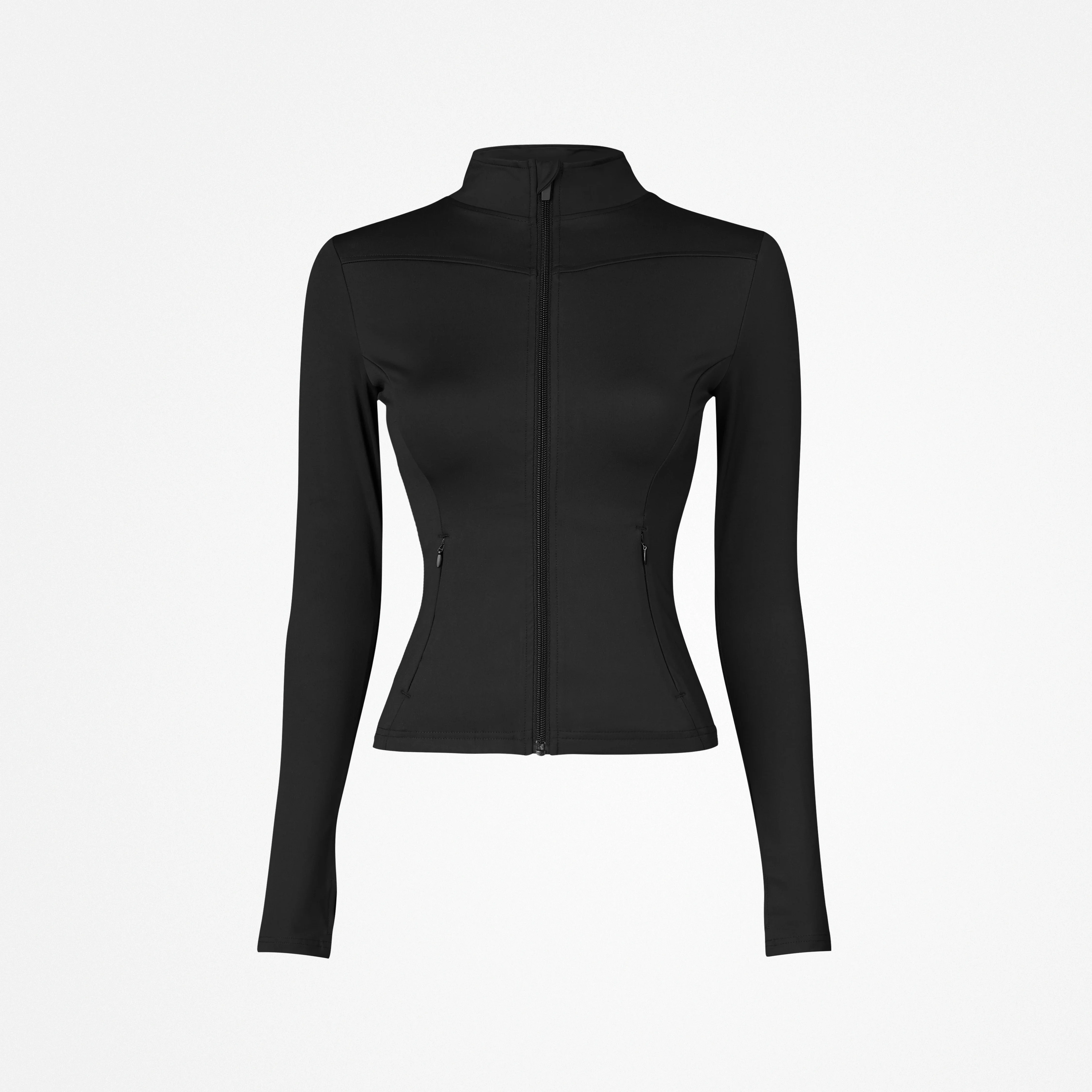 Sportjacke Damen mit Reißverschluss | Schwarz - Image 11