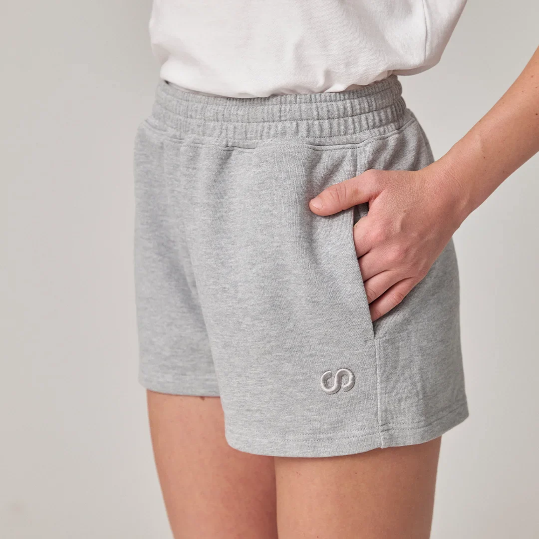 Sweatshorts Damen | Hellgrau - Image 5