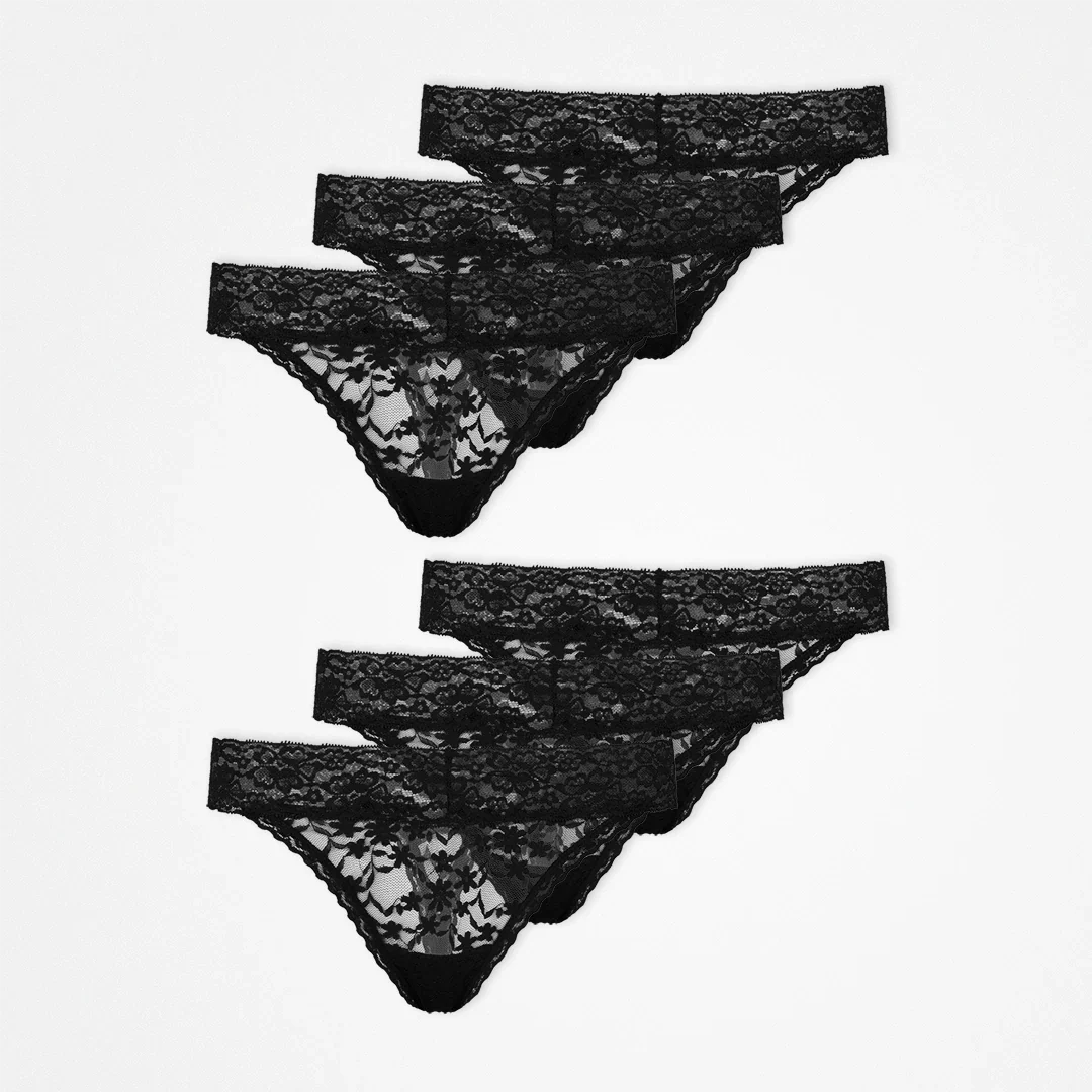 Tangas aus Spitze | Schwarz - Image 12