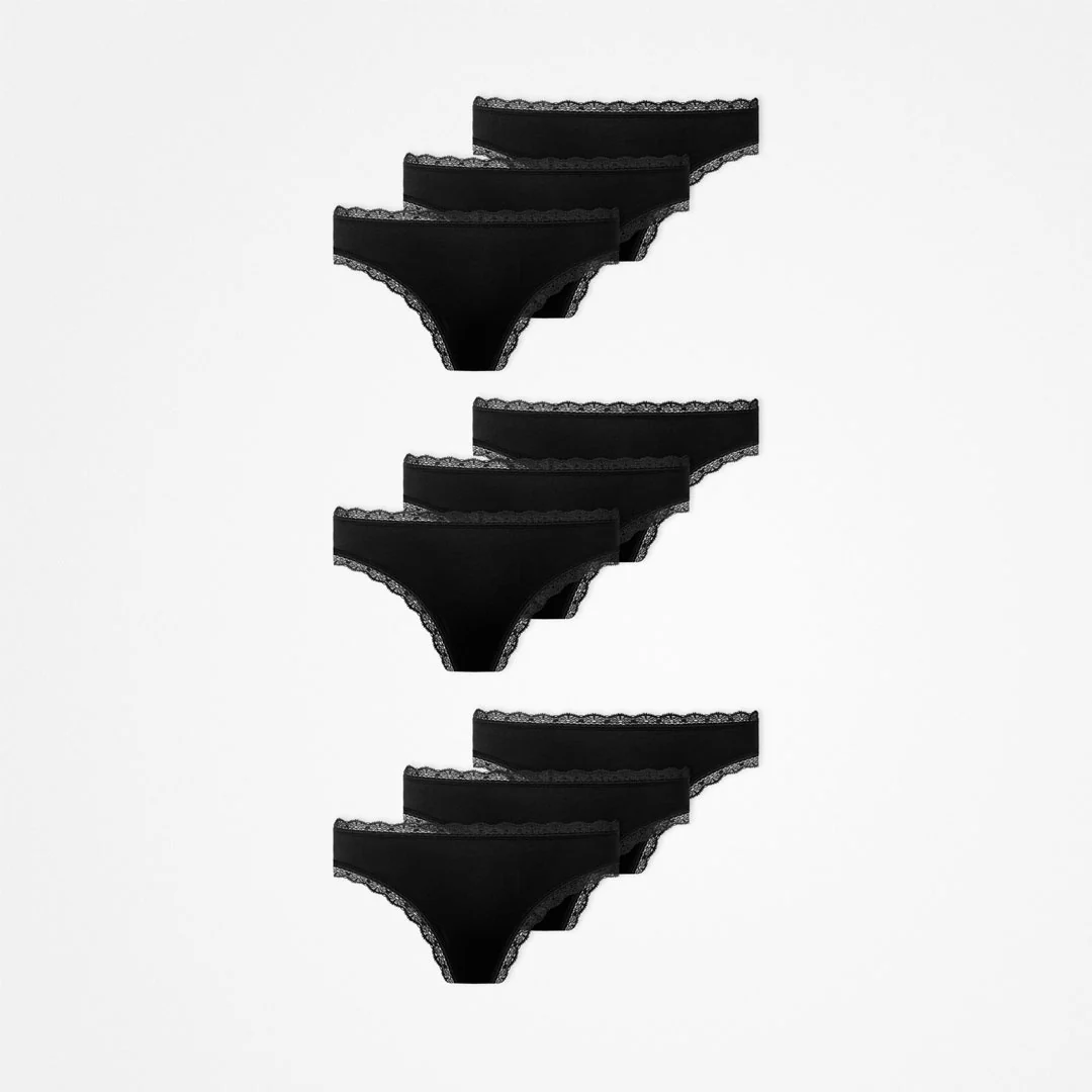 Tangas mit Spitze | Schwarz - Image 13