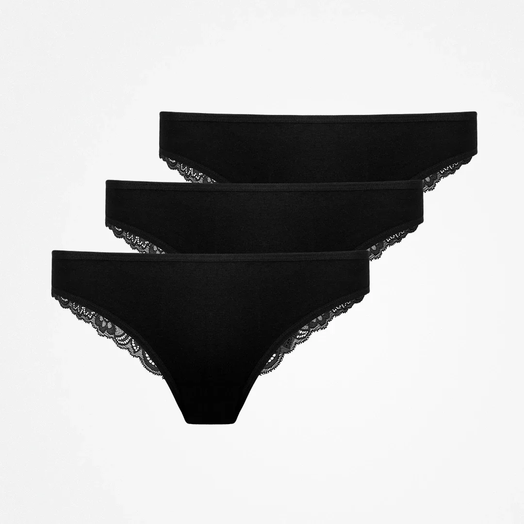 Tangas mit Spitze back ass | Schwarz - Image 7