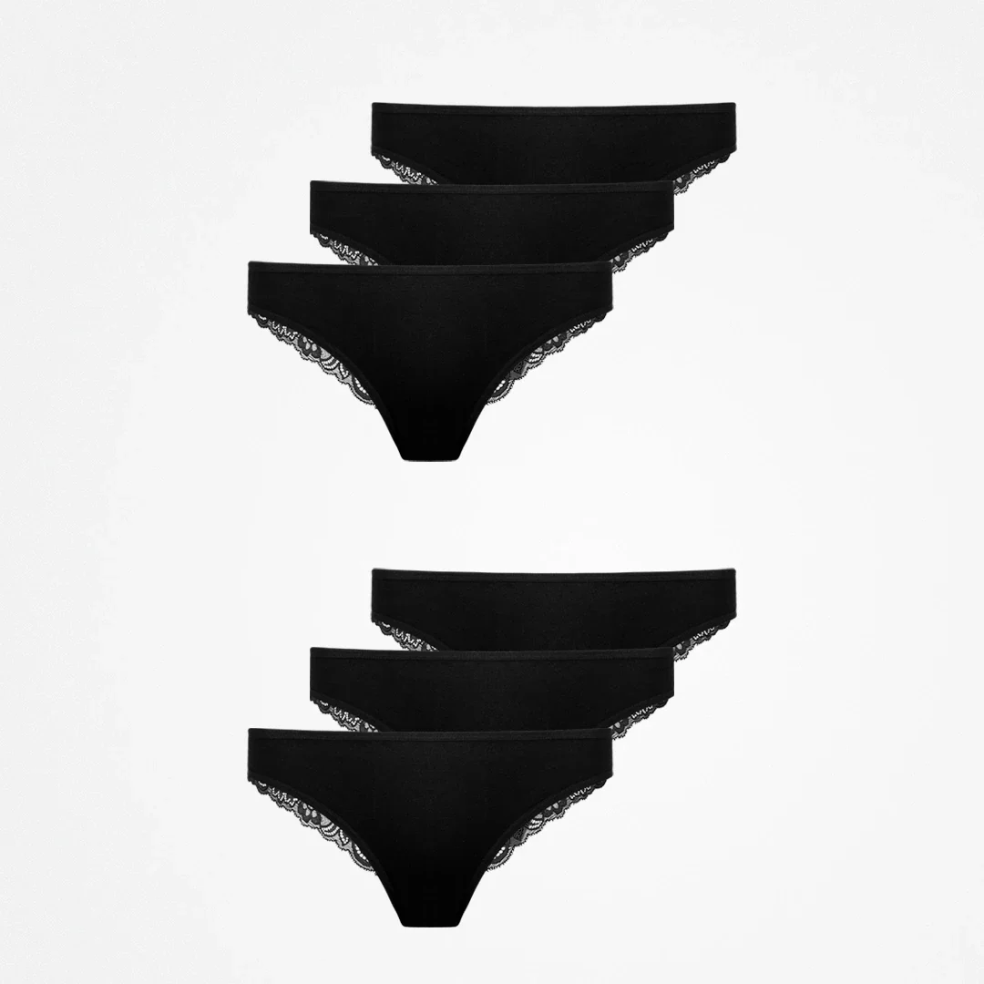 Tangas mit Spitze back ass | Schwarz - Image 8