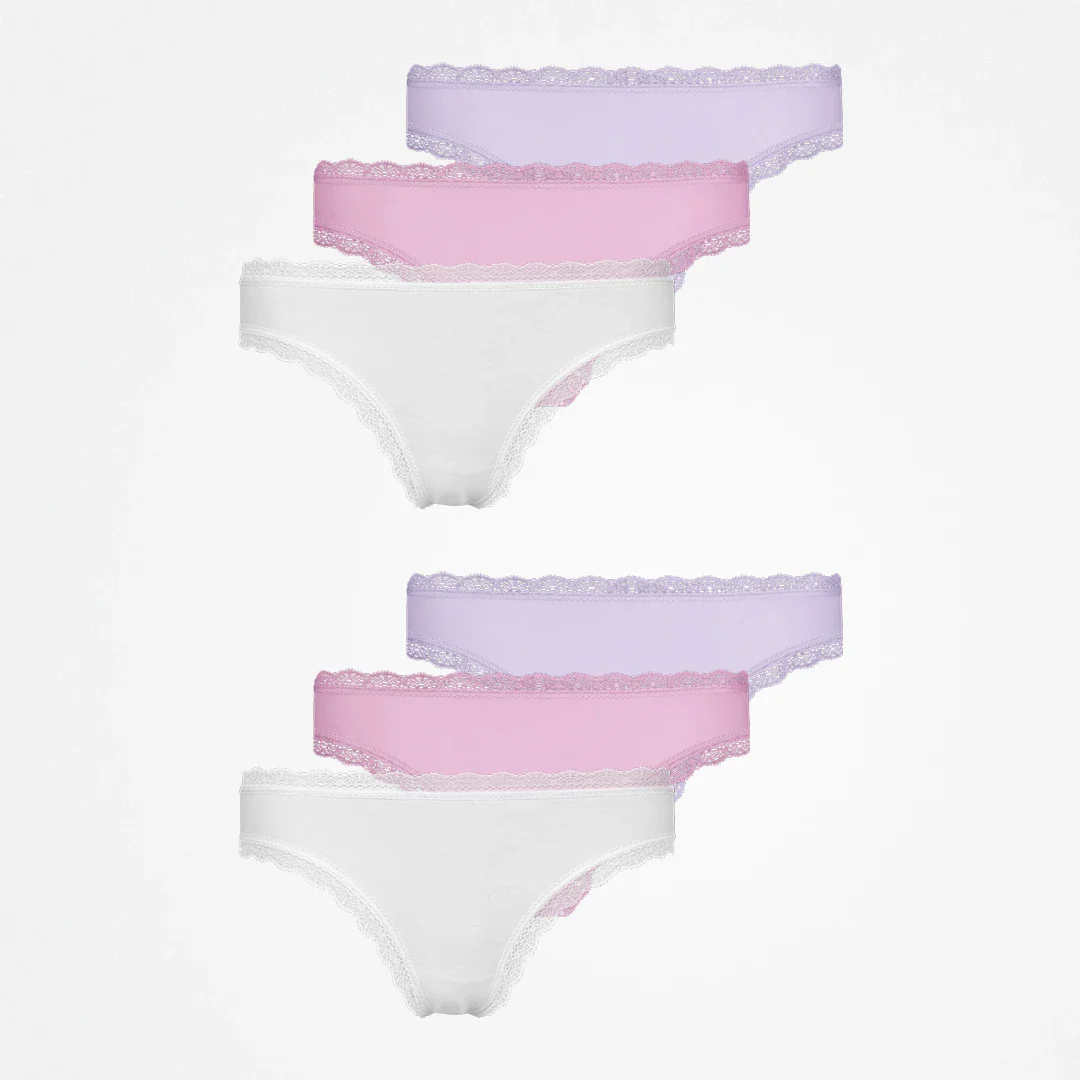 Tangas mit Spitze | Mix (Weiß/Rosa/Lila) - Image 12