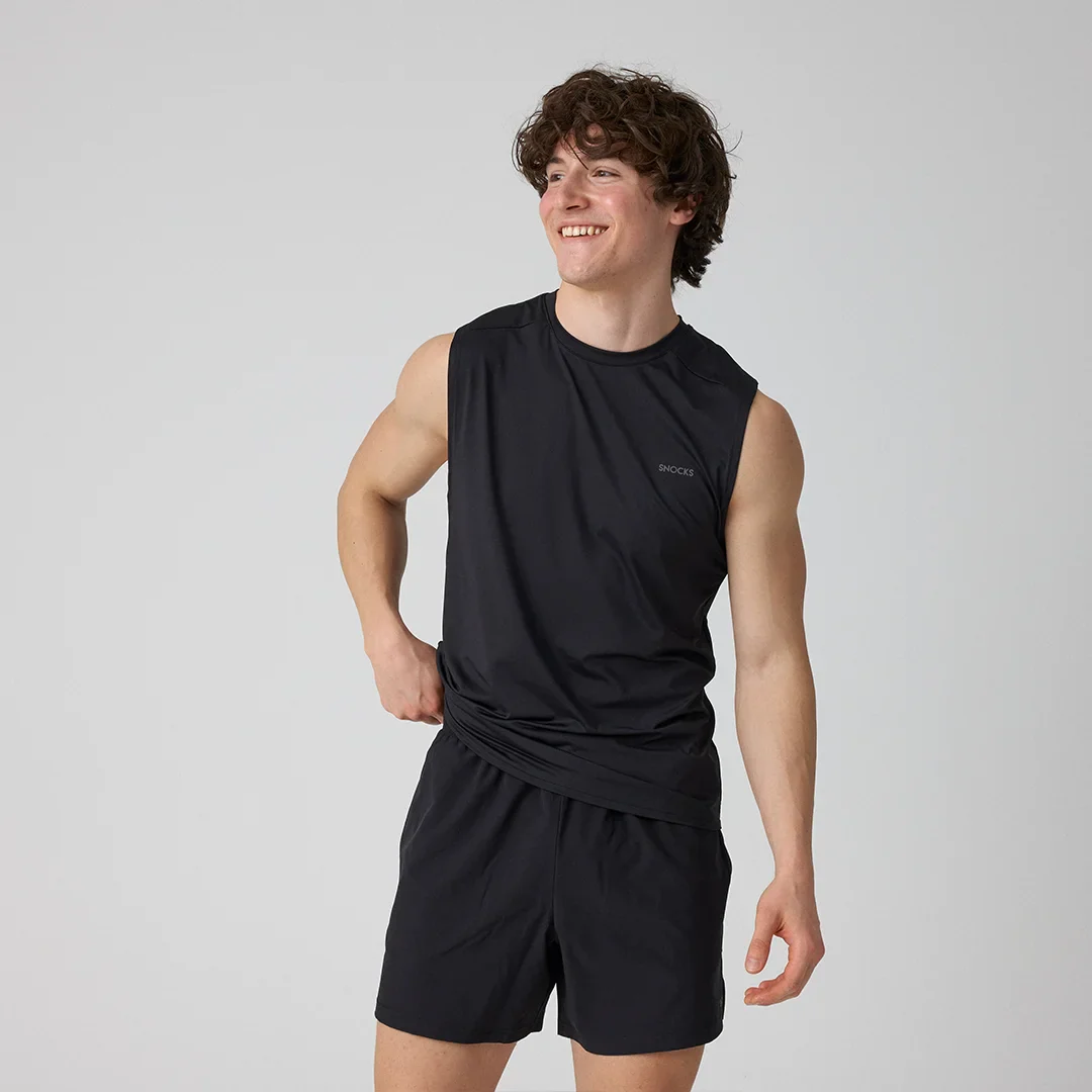 Tank Top Mesh Herren | Schwarz - Image 3