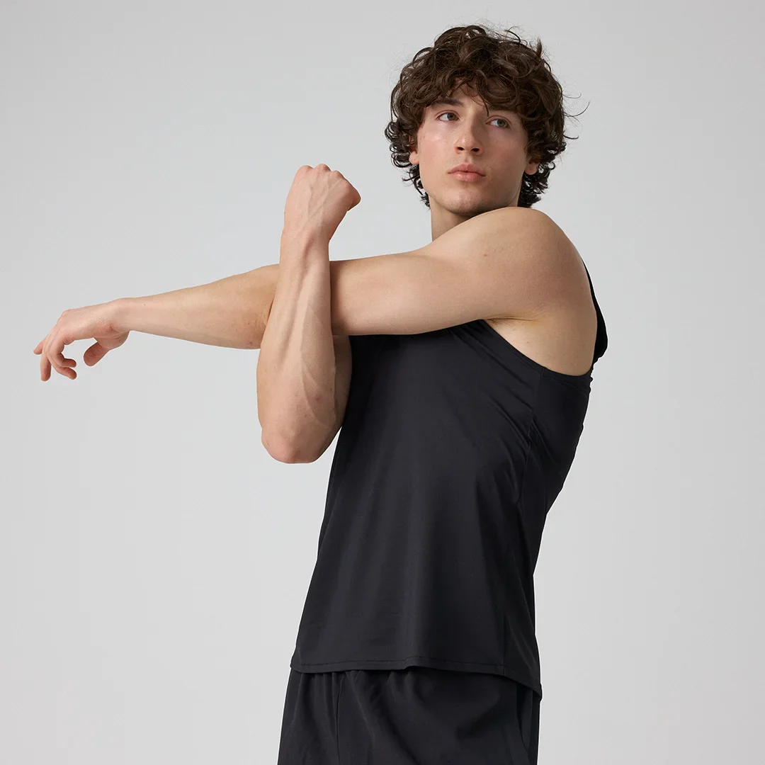 Tank Top Mesh Herren | Schwarz - Image 4