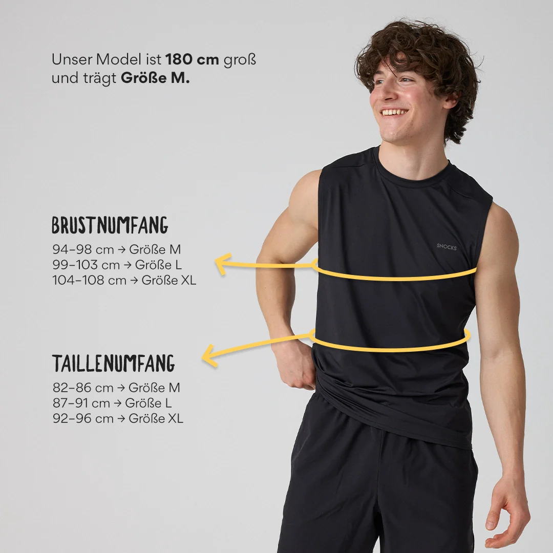 Tank Top Mesh Herren | Schwarz - Image 9