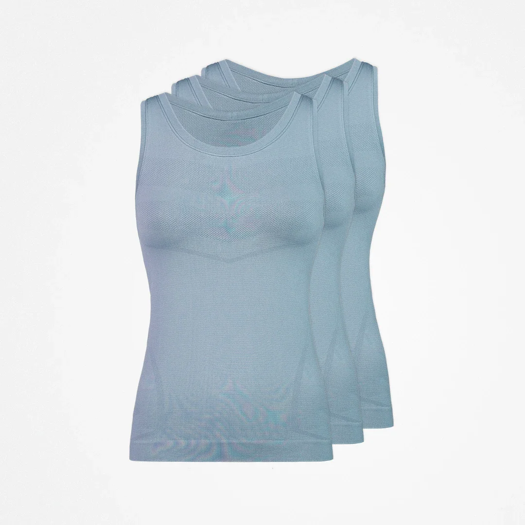 Tank Top Seamless Damen | Taubenblau - Image 11