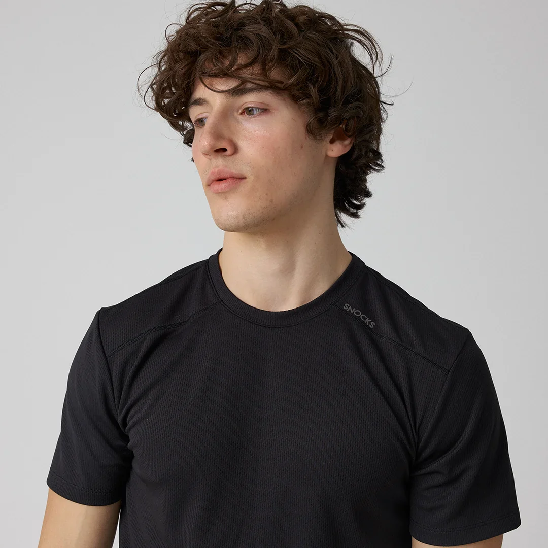 Trainingsshirt Mesh Herren | Schwarz - Image 3