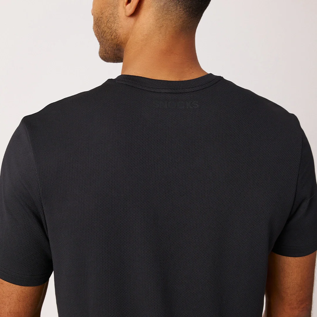 Trainingsshirt Allover Mesh Herren | Schwarz - Image 5
