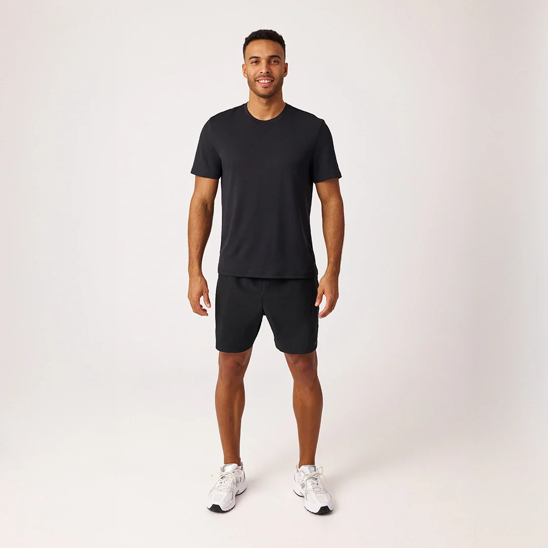 Trainingsshirt Allover Mesh Herren | Schwarz - Image 7