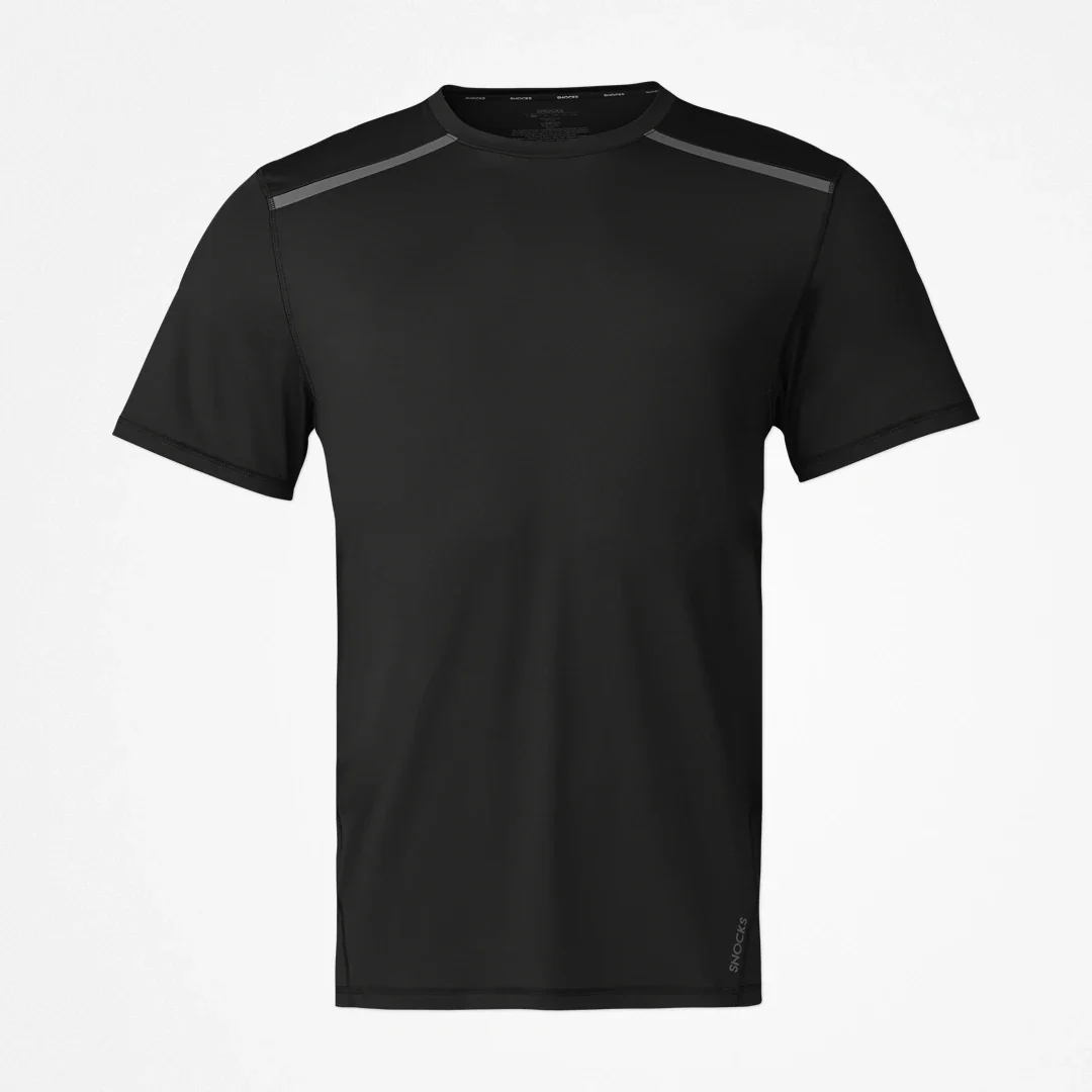 Trainingsshirt mit Reflexstreifen Herren | Schwarz - Image 10