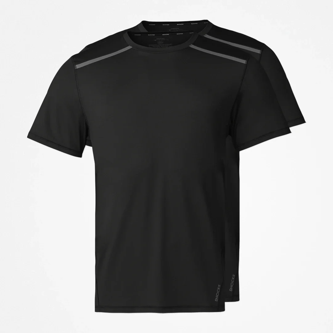Trainingsshirt mit Reflexstreifen Herren | Schwarz - Image 11
