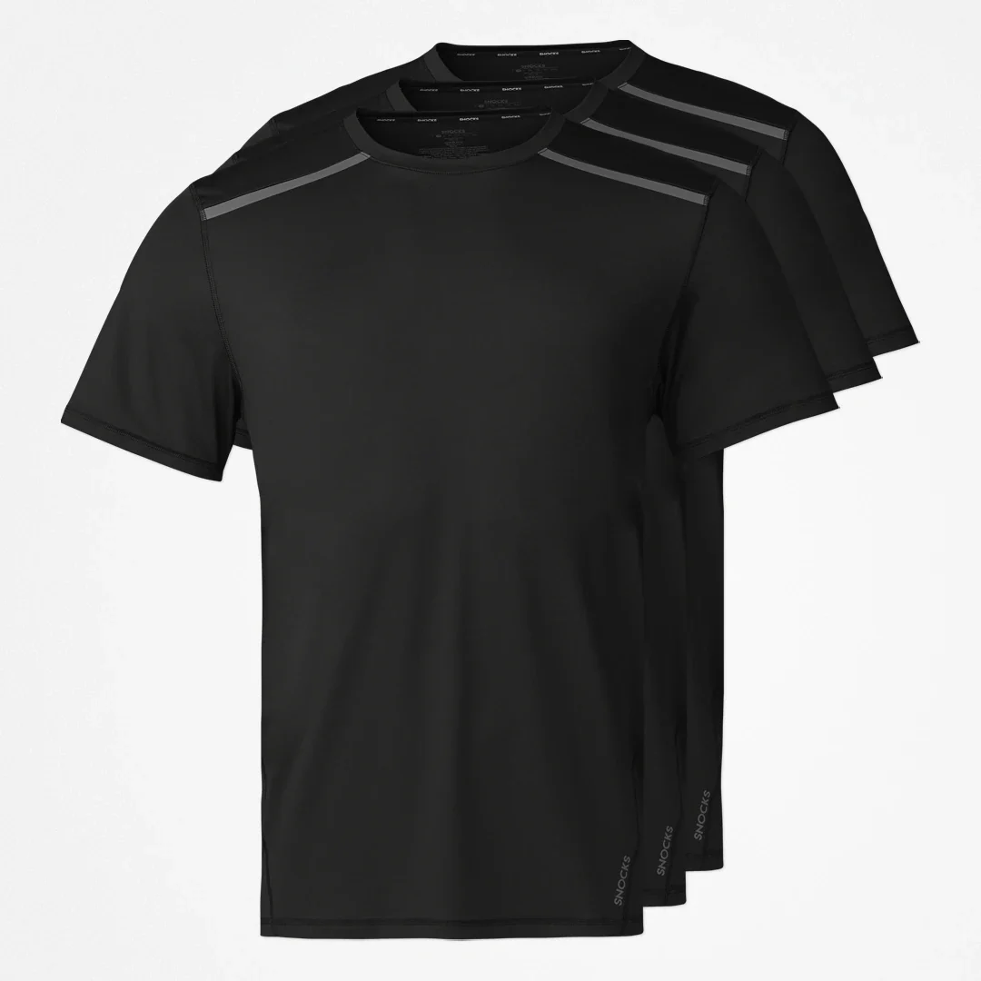Trainingsshirt mit Reflexstreifen Herren | Schwarz - Image 12