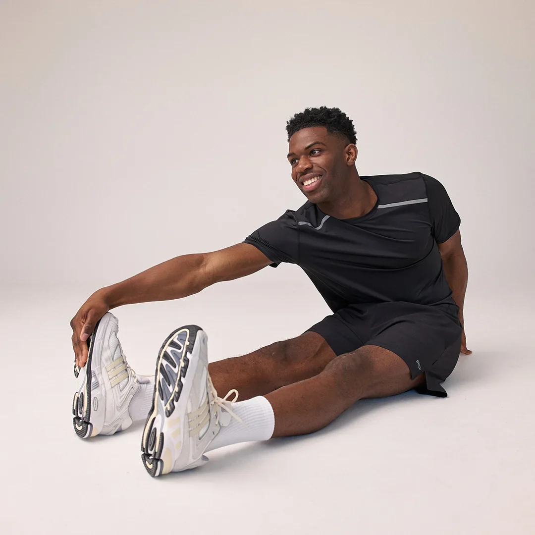 Trainingsshirt mit Reflexstreifen Herren | Schwarz - Image 4