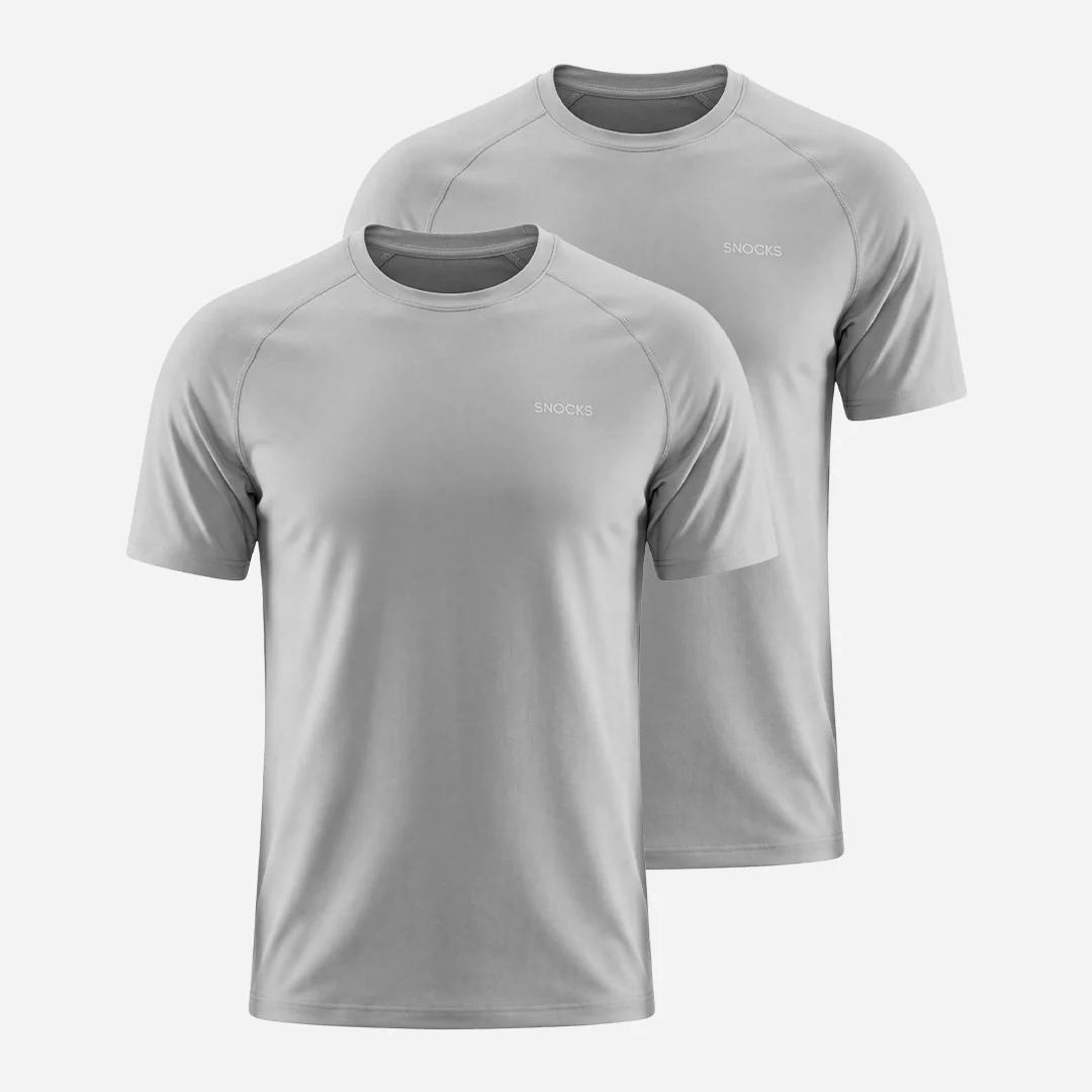 Trainingsshirt Raglan Herren | Silber Grau - Image 10