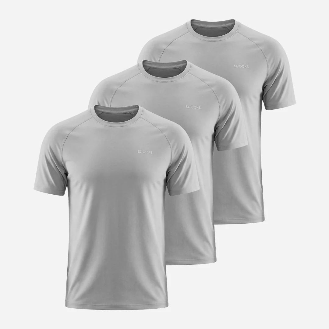 Trainingsshirt Raglan Herren | Silber Grau - Image 11