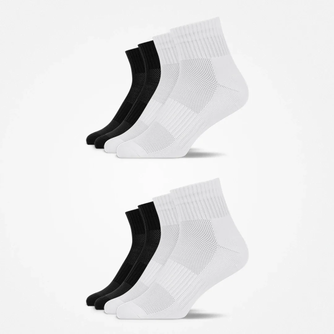 Mittelhohe Laufsocken | Schwarz-Weiß - Image 10